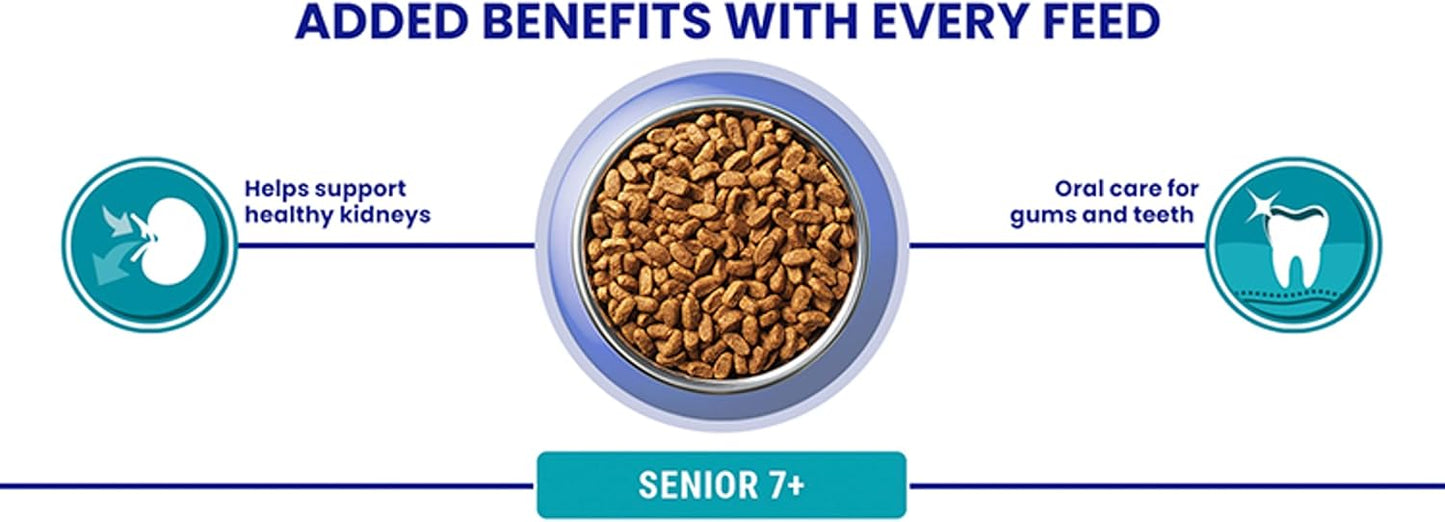 PURINA ONE Senior 7+ Chicken Dry Cat Food 2.8kg (Pack of 4)
