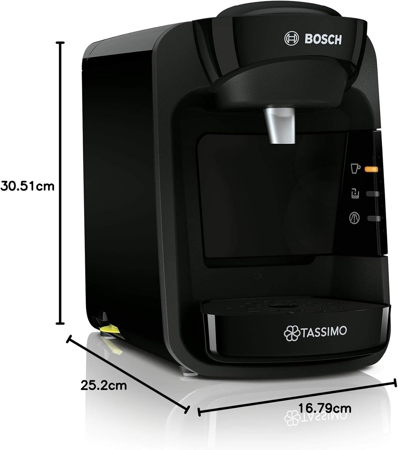 Tassimo by Bosch Suny Special Edition TAS3102GB Coffee Machine1300 Watt 0.8 Litre - Black