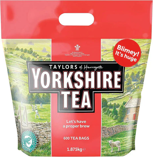 Yorkshire Tea, Total 600 Tea Bags, (Pack of 1.875 kg)