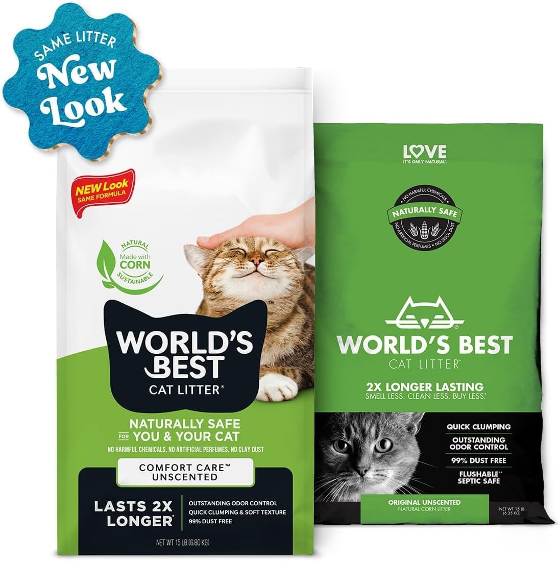 World's Best Cat Litter 28lb Original Comfort Care Unscented, 12.7 kg