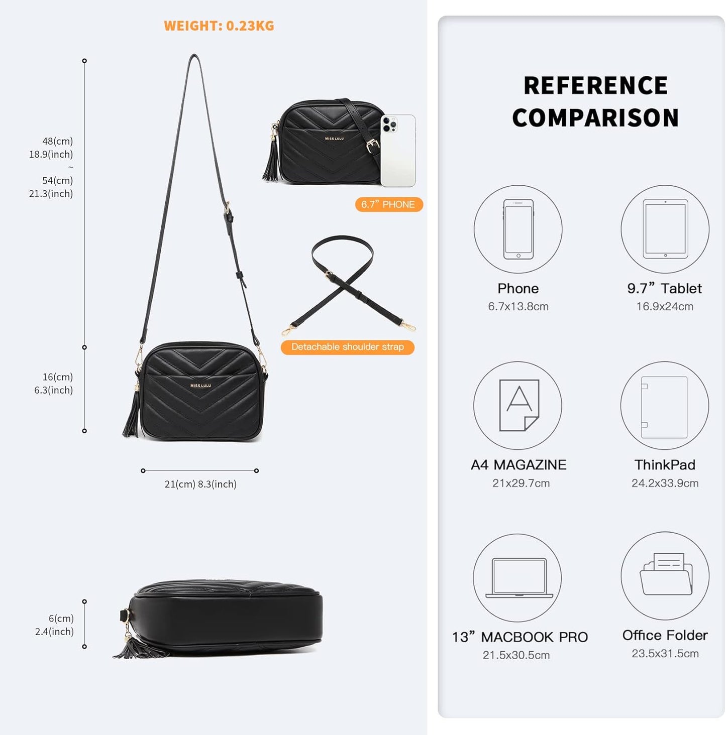 Miss Lulu Small Cross Body Bags