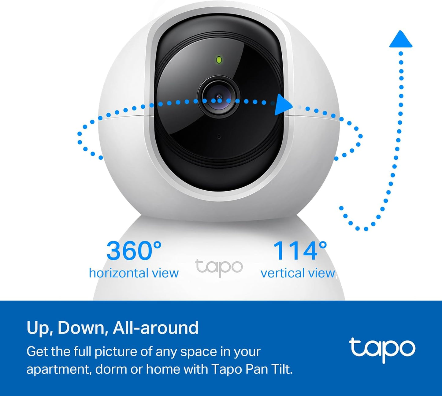 TP-Link Tapo 2K Pan/Tilt Security Camera (C210P2) – 2 Pack
